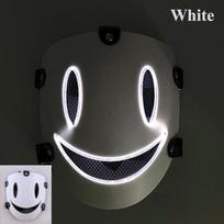High-Rise PVC LED Glowing Mask for Adults Kids Luminous Light up Masks Anime Cosplay Neon Face Mask Halloween Party Supplies