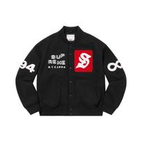 Supreme Tourist Varsity Jacket SUP-SS23-114 M white