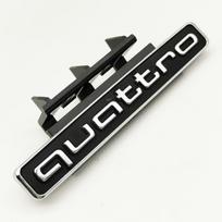 G295mm 3D ABS Car Front Grill Emblem Badge For qq1 Q5 A4 B8 B6 B9 B7 A3 A6 C6 A5 Q7 A1 Q3 A7 A8 Quattro Logo Auto Accessories