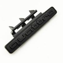 G295mm 3D ABS Car Front Grill Emblem Badge For qq1 Q5 A4 B8 B6 B9 B7 A3 A6 C6 A5 Q7 A1 Q3 A7 A8 Quattro Logo Auto Accessories matinė juoda spalva
