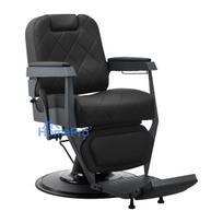 Gabbiano barber chair Bruno with graphite frame Black