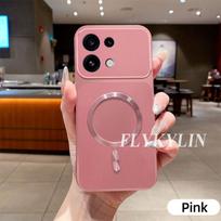 For OPPO Reno 16 16F 15 Pro Max 15C 15F Metal Soft Silicone Magnetic Wireless Charging Anti Drop Protective Cover OPPO Reno 15c
