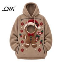 Winter Warm Fleece Top Christmas Pet Carrier Hoodie for Women Men, Pullover Sweatshirt with Kangaroo Dog Carrying Pouch Small Cats Dogs, Soft Apparel S