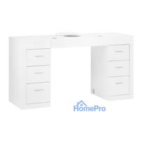 Cosmetic desk 324 with cassette dust absorber white