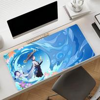 Genshin Impact Wanderer Anime Mouse Pad Gaming Desk Mat NonSlip Keyboard Tray Laptop Office Pc Gamer Accessories Hd Print 800x300x2mm