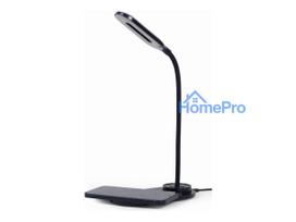 Gembird TA-WPC10-LED-01 Desk lamp with wireless charger, Black