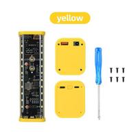 Pd 100w Fast Charging Power Bank 8-cell 21700 Battery Holder Diy Shell Module With Led Light Battery Box Touch Dc Voltage Adjust