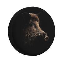 Custom Wild Boar Spare Tire Cover for Mitsubishi Pajero SUV RV 4WD Car Wheel Protectors Accessories 14  15  16  17  Inch 16inch