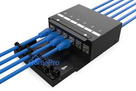 Digitus Consolidation point box, 6-port Keystone modules with intelligent cable manager