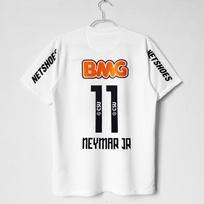Brazil Football Jersey Neymar Santos FC 10/11 Training Shirt Men Women Sports Wear 2XL