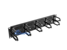 Lanberg 19" cable management brush panel 10 rings - type B 2U