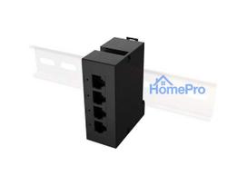 Lanberg Switch PoE Extender 1xIn 3xOut Fast Ethernet Din Rail at 30W metal clips