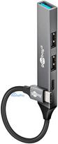 Goobay Slim 4-Port USB Hub, USB-C to USB-C/USB-A, 5Gbit/s