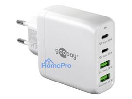 Goobay 64818 68 W USB-C PD GaN Multiport Fast Charger, White
