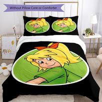 3pcs Bibi Blocksberg Bedding Set Duvet Cover Closure Includes 1 Duvet Cover & 2 Pillowcases, Soft and Comfortable for All Seasons. 180cmx210cm