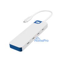 Hyper HyperDrive Flex 4 Port USB-C Hub, White/Blue
