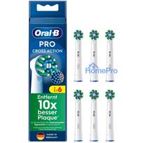 Oral-B Pro Cross Action Replaceable Toothbrush Heads, 6-pack, White