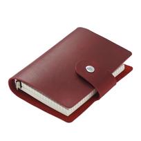 Genuine Leather A8 Size Ring Planner Cowhide 5-hole Rings Mini Notebook with 15 MM silver Rings Retro Organizer Diary Notepad