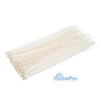 Cable ties 2.5 x 100 mm, white, 100 pcs