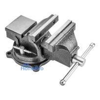 Bench vice with anvils and swivel base 125 mm