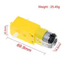 TZT 1/2/5PCS TT Motor Smart Car Robot Gear Motor for Arduino Wholesale for Arduino Motor Smart Robot Car 5PCS
