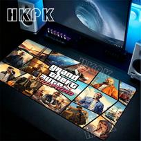 Large Gamer Desk Mat Office Table Pad Grand Theft Auto Deskpad Pad Computer Laptop Accessories Gaming Mousepad Anime Xxl 90x40cm 60x30x0.2cm
