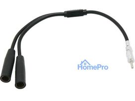 0948# Samochodowy adapter antenowy rozgałęźnik 2x gniazdo -din