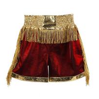 Muay Thai Kickboxing Pants With Tassels MMA Sparring Training Unisex XXXL 190