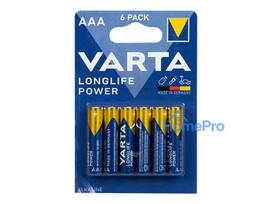 82-542# Bateria alkaliczna aaa 1.5 lr3 varta longlife power 6szt.