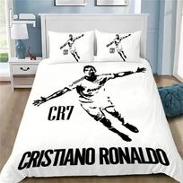 3D NEW Duvet Cover Pillowcase C-R7 Bedding Set Football R-Ron-aldos Adult Boy Girl Bedroom Decoration Single Double Large 100x135cm (2pcs)