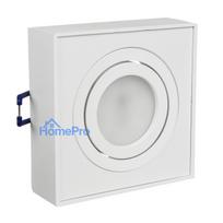 Lampa, oczko, oprawa sufitowa Maclean, dla źródeł światła MR16/GU10, kolor biały, 94x94x32mm, kwadratowa, alu, MCE464 W