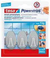 Haczyk samoprzylep.powerstrips 3 szt.owalny,mały+4szt.plast.