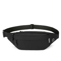 Oxford Cloth Men Fanny Phone Pack Waterproof Running Waist Bag Crossbody Chest Bag  Men Women