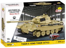 Konstruktorius, tankas Cobi Historical Collection Tiger II King Tiger (KTV2) 2686, 1572 vnt., ruda sp.