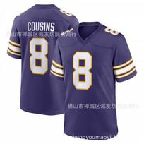 Minnesota Vikings 18 Justin Jefferson Football Jersey Retro Purple Mens Sports Game Uniform S blue