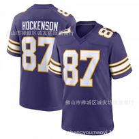 Minnesota Vikings 18 Justin Jefferson Football Jersey Retro Purple Mens Sports Game Uniform XXXL