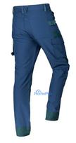 Mix&Match work trousers, 4 way stretch, navy blue-green, size XXL