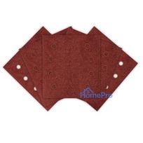 Sanding paper, velcro  113 x 113 mm, P80, 5 pcs. with 8 holes