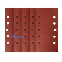Velcro-backed sanding paper 115 x 230 mm, P180, 5 pcs, with 10 holes