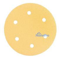 Velcro-backed sanding paper 225 mm, K80, 5 pcs, with 6 holes for sander 59G264, 59G265