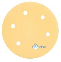 Velcro-backed sanding paper 225 mm, K180, 5 pcs, with 6 holes for sander 59G264, 59G265