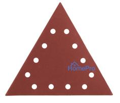 Velcro-backed sanding paper K180, triangular with 12 holes, 5pc for sander 59G264