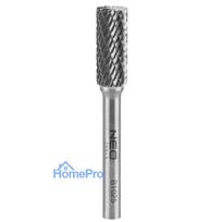 HM metal milling cutter, type B (cylindrical with blades on top), 10 x 25 mm, shank 6 x 45 mm