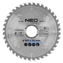 Saw blade, widia, 165 x 30 mm, 40 teeth, universal