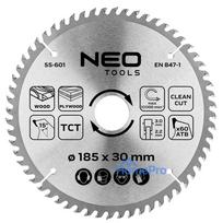 Saw blade, widia, 185 x 30 mm, 60 teeth