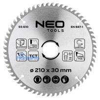 Saw blade, widia, 210 x 30 mm, 100 teeth, for aluminium