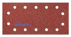 Velcro-backed sanding paper 115 x 230 mm, P40, 5 pcs, with 14 holes