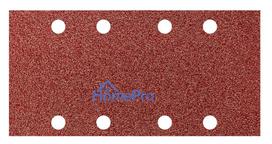 Velcro-backed sanding paper 93 x 185 mm, P40, 5 pcs, with 8 holes