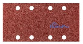 Velcro-backed sanding paper 93 x 185 mm, P60, 5 pcs, with 8 holes