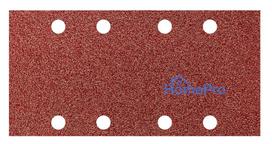 Velcro-backed sanding paper 93 x 185 mm, P100, 5 pcs, with 8 holes